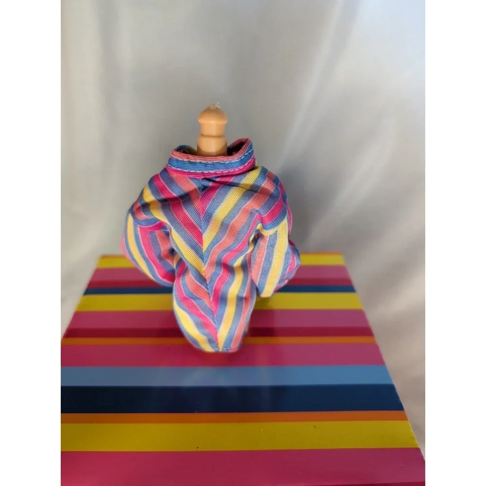 MATTEL RAINBOW MULTI STRIPED SHIRT TOP Vintage Ken DOLLS‎ FASHION CLOTHES Barbie